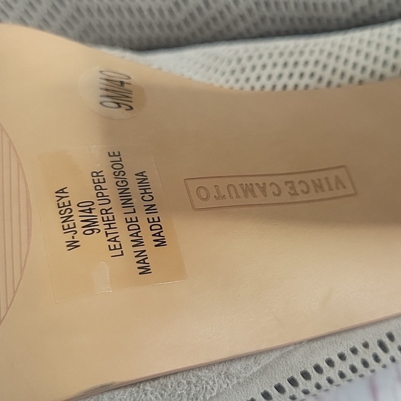 Vince Camuto Taupe Suede Platform Sandals Size 9 - Picture 10 of 11